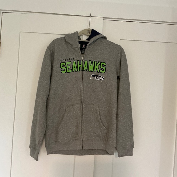 Seahawks Zip  Hooded Sweatshirt - Picture 1 of 3